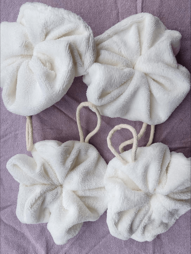Fleurs de douche lavables