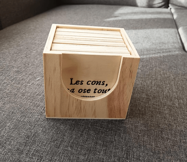 Dessous de verre et support 