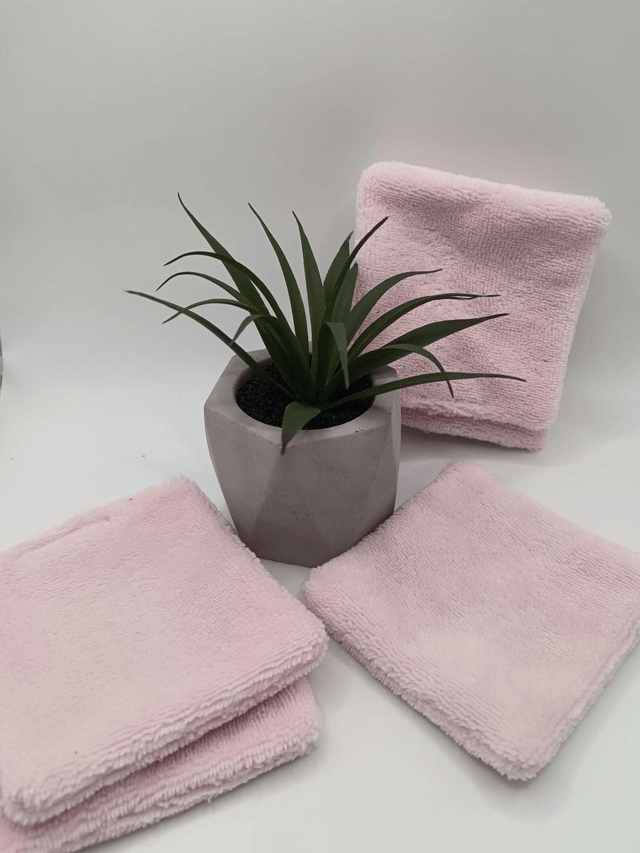 Cotons lavables double face micro-éponge de bambou grand format 
