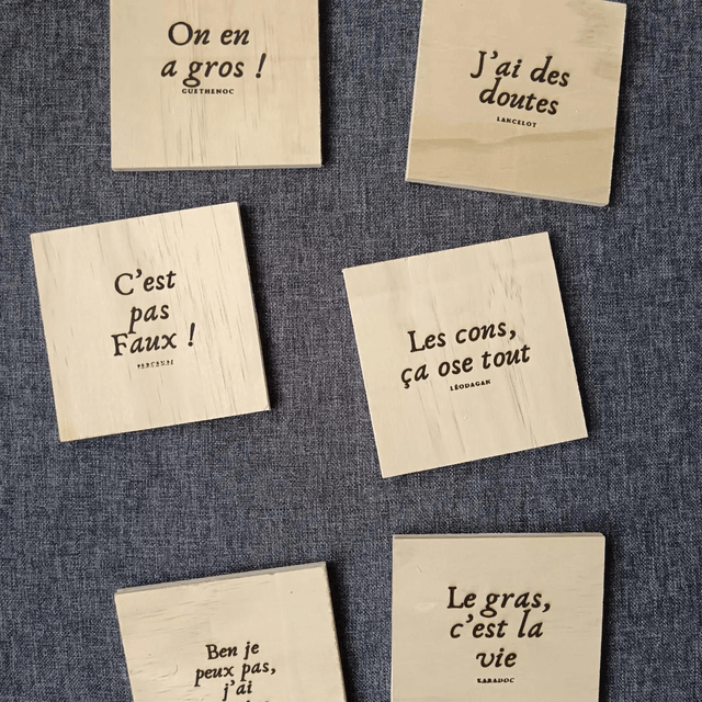 Dessous de verre et support 