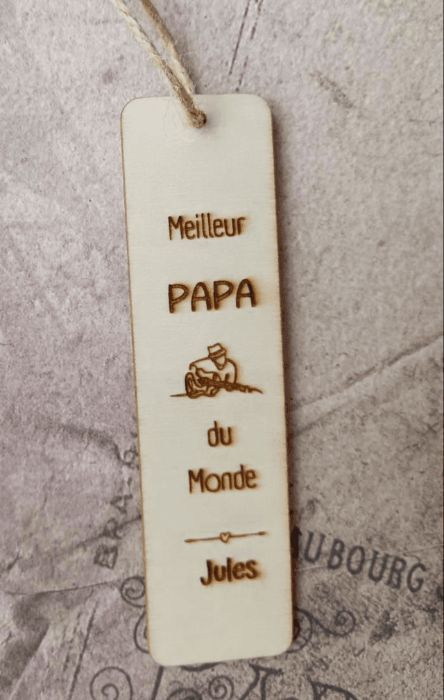 Marque page &quot;Meilleur Papa du monde&quot;